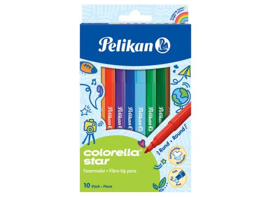 Pelikan Colorella Star, Fiber-Tip Pack of 10